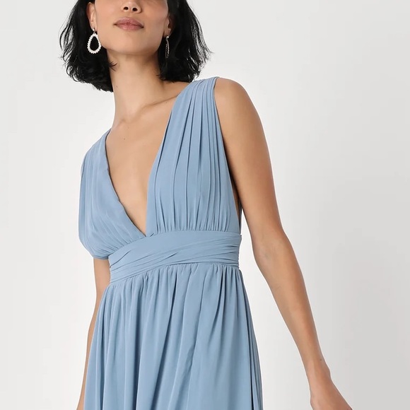 Lulus Heavenly Hues Light Blue Maxi Dress Size XL - Picture 2 of 8